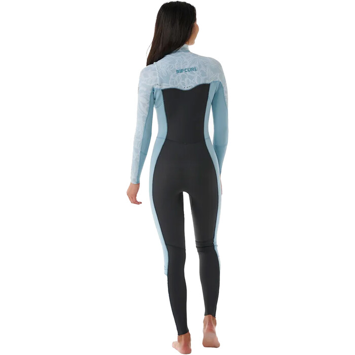 2024 Rip Curl Frauen Dawn Patrol Performance 3/2mm Brustreiverschluss Sub Neoprenanzug 14WWFS - Mid Blue